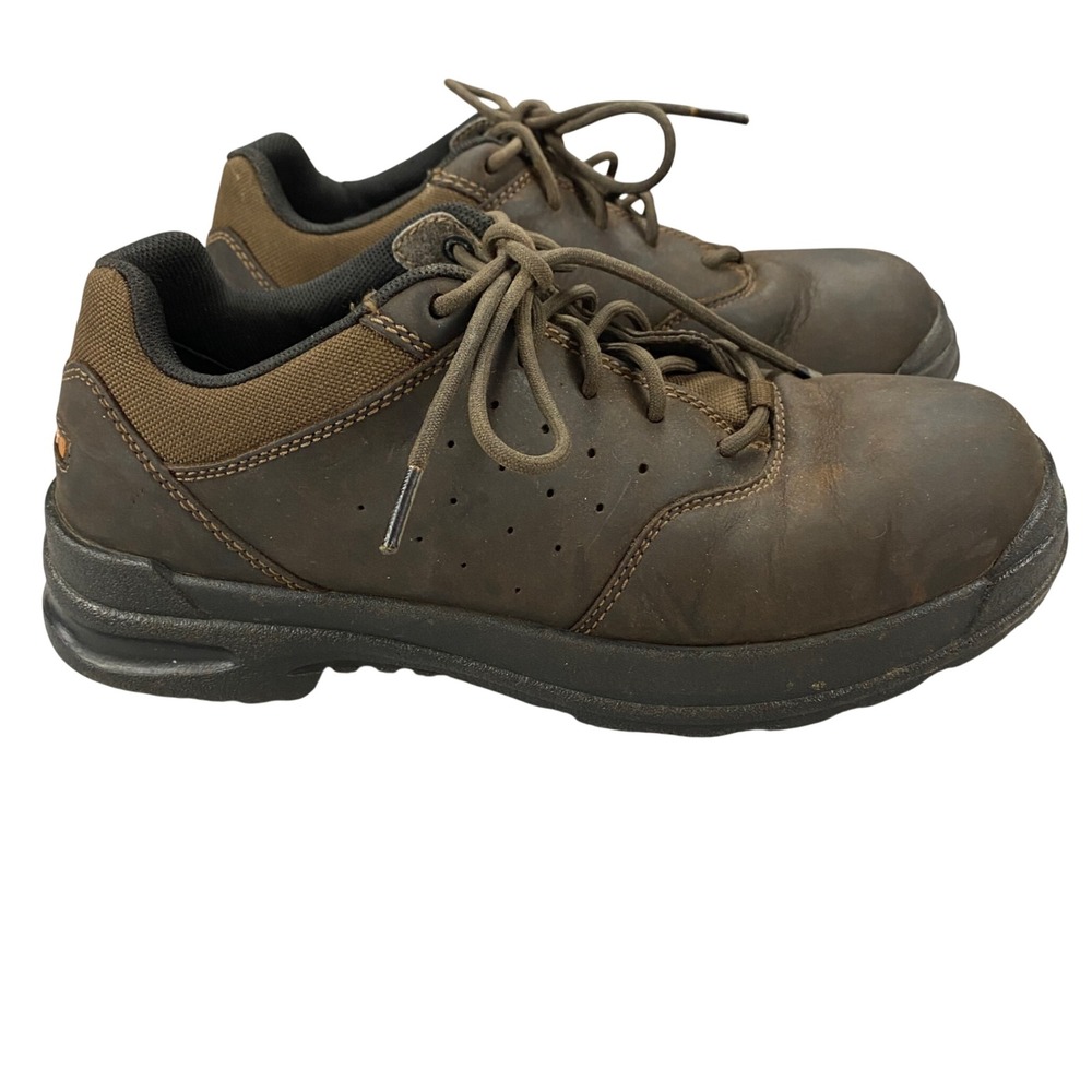 Carhartt Mens Brown Leather Composite Toe Shoes CMO3040‎ EH Size 8 M